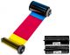 Цветная лента YMCKO, черная панель и панель оверлея с чистящим роликом оверлеем, на 500 оттисков для принтера Advent SOLID 700 (ASOL7-YMCKO500)
