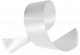 Сатиновая лента с тканым краем 10мм х 200 м, белая